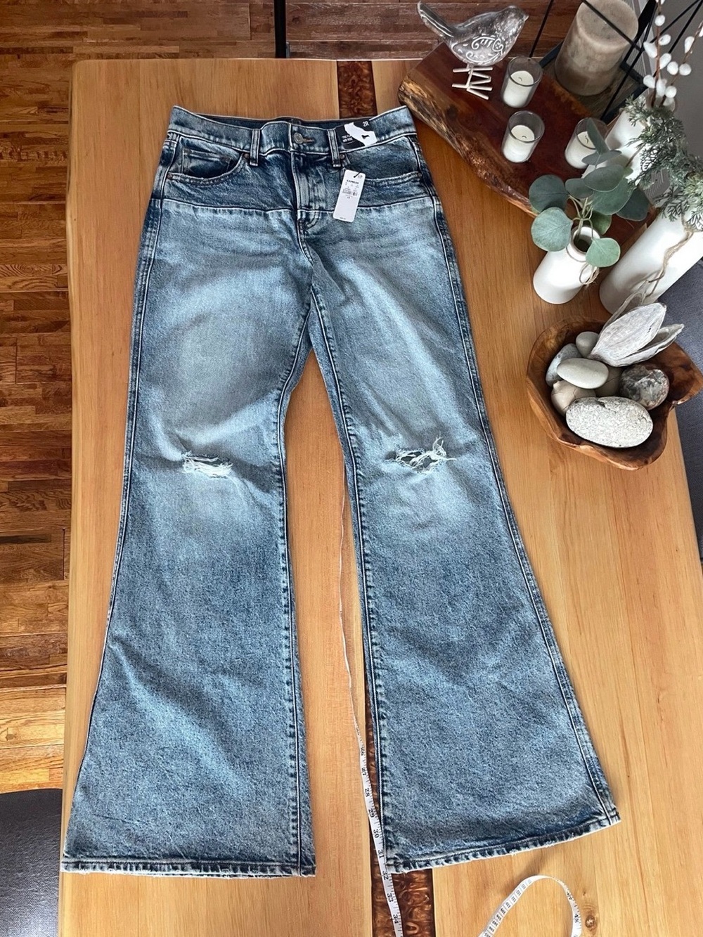 NWT Express mid rise 70s flare jeans